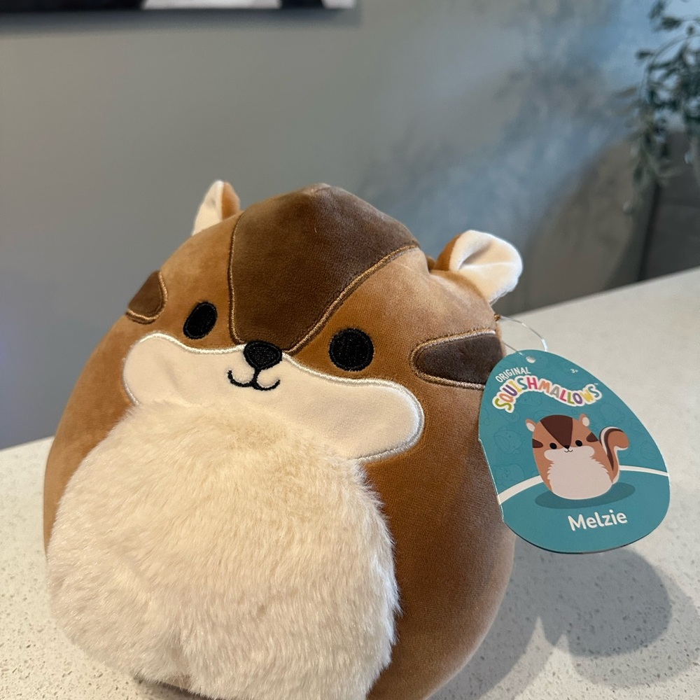 Squishmallows Brown and Cream Melzie Plush